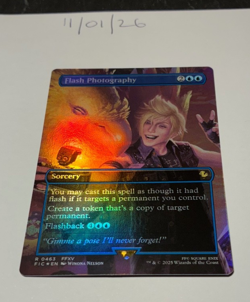 Magic the Gathering MTG Flash Photography x1 Borderless FOIL Card NM/M - Image 1
