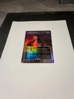 Magic the Gathering MTG Warrior's Resolve x1 Borderless FOIL Card NM/M - Image 1