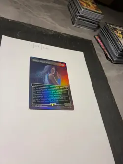 Magic the Gathering MTG Rinoa, Angel Wing x1 Borderless FOIL Card NM/M - Image 2