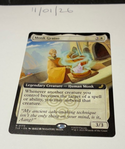 Magic the Gathering MTG Monk Gyatso x1 Rare Extended Card NM/M Avatar - Image 1