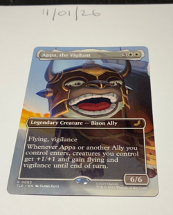 Magic the Gathering MTG Appa, the Vigilant x1 Rare Borderless Card NM/M Avatar - Image 1
