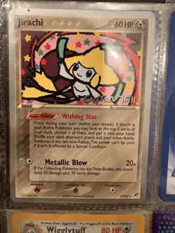 Jirachi 9/107 Holo Deoxys Set (2005) Pokemon Card - Wishing Star - SIGNED - Image 3