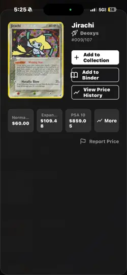 Jirachi 9/107 Holo Deoxys Set (2005) Pokemon Card - Wishing Star - SIGNED - Image 4