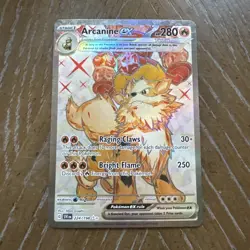 Pokemon Arcanine ex 224/198 NM Base Set Scarlet & Violet Ultra Rare Full Art - Image 1