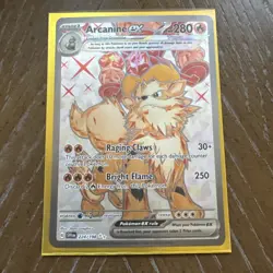 Pokemon Arcanine ex 224/198 NM Base Set Scarlet & Violet Ultra Rare Full Art - Image 3