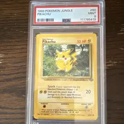 Pokemon TCG Pikachu Jungle #60/64 PSA 9 Mint Regular Unlimited 1999 - Image 1