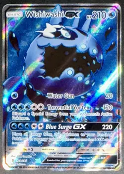 POKEMON WISHIWASHI GX FULL ART 133/145 GUARDIANS RISING ENGLISH NEAR MINT 2017! - Image 1