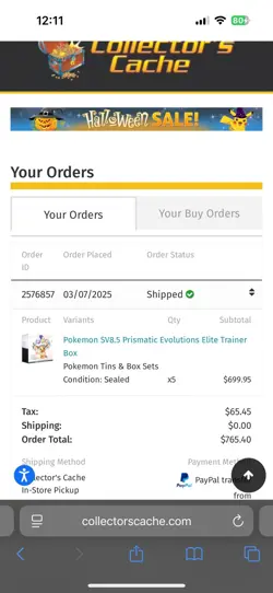 Pokemon TCG Prismatic Evolutions Elite Trainer Box ETB X10/Case opened-read DESC - Image 3