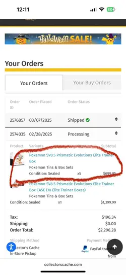 Pokemon TCG Prismatic Evolutions Elite Trainer Box ETB X10/Case opened-read DESC - Image 4