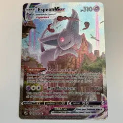 Pokemon Espeon VMAX Alt Art 270/264 Fusion Strike Secret Rare Full Art NM 2021 - Image 1