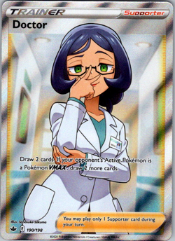 Doctor - 190/198 - Chilling Reign *NM* Near Mint TCG Pokemon - Image 1
