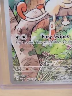 2025 Pokemon Mega Evolutions ME2 Phantasmal Flames Meowth 106/094 IR Near Mint. - Image 2