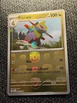 Pokemon Fraxure Black Bolt-Master Ball Pattern 069/086 NM - Image 2