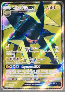 POKEMON VIKAVOLT GX FULL ART 134/145 GUARDIANS RISING ENGLISH NEAR MINT 2017! - Image 1