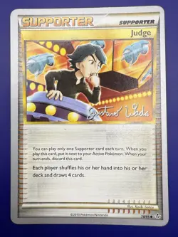 Judge 78/95 Regular Pokemon Unleashed World Champion Stamped Gustavo Wada NM - Image 1