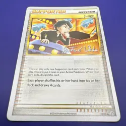 Judge 78/95 Regular Pokemon Unleashed World Champion Stamped Gustavo Wada NM - Image 2