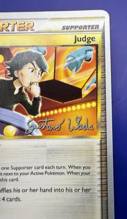 Judge 78/95 Regular Pokemon Unleashed World Champion Stamped Gustavo Wada NM - Image 4