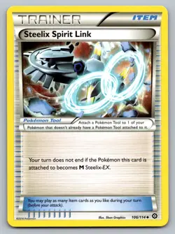 Pokemon TCG Steam Siege Steelix Spirit Link #106 - Image 1