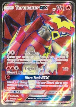 POKEMON TURTONATOR GX FULL ART 131/145 GUARDIANS RISING ENGLISH NEAR MINT 2017! - Image 1