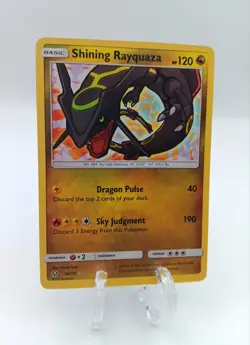 Shining Rayquaza 56/73 Shining Legends Pokemon Holo NM PACK FRESH MINT RARE NICE - Image 2