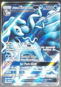 POKEMON NINETALES GX FULL ART 132/145 GUARDIANS RISING ENGLISH NEAR MINT 2017! - Image 1