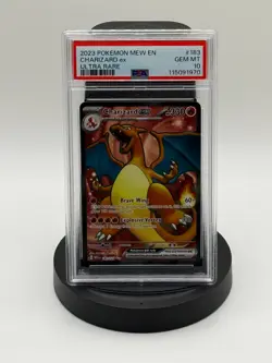 2023 Pokemon Charizard MEW EN Ultra Rare #183 PSA 10 - Image 1