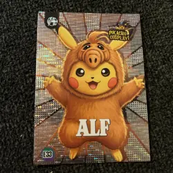 Alf (Pikachu) #E33 - Silver Holo Box Hit Electric Pikachu Cosplay - Pokemon - Image 1