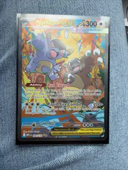 Pokemon TCG Mega Kangaskhan EX 182/132 Holo Rare ME01 Mega Evolution - Image 1