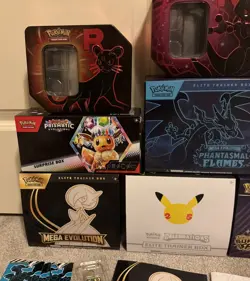 Lot Of 9 Pokemon Celebrations Empty ETB & Tins Boxes - Image 4