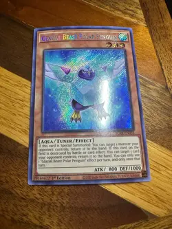 Glacial Beast Polar Penguin BLAR-EN032 1st Edition Secret Rare LP + BONUS - Image 1