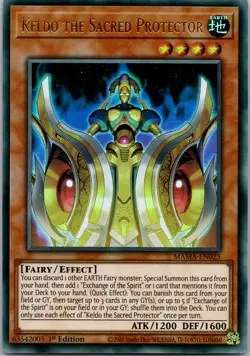 Yugioh Keldo the Sacred Protector MAMA-EN025 1st Edition Ultra Rare NM - Image 1