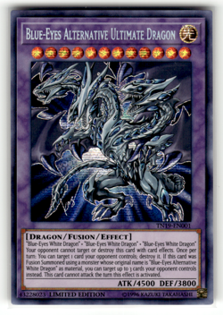 Blue-Eyes Alternative Ultimate Dragon TN19-EN001 Limited Prismatic Secret Rare 2 - Image 1