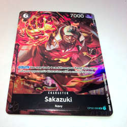 Sakazuki (Alternate Art) OP02-099 Paramount War Foil NM One Piece TCG - Image 1