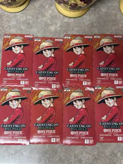 One Piece OP-13 Carrying on His Will Sleeved Booster Packs Lot of 8 - Image 2