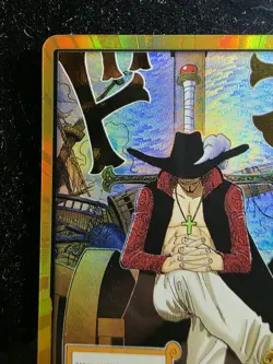One Piece DON!! "Hawk-Eye Mihawk" OP14 The Azure Sea's Seven Dracule Mihawk NM/M - Image 2