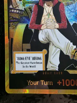 One Piece DON!! "Hawk-Eye Mihawk" OP14 The Azure Sea's Seven Dracule Mihawk NM/M - Image 4