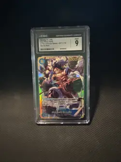 Monkey D. Luffy OP11-118 SEC A Fist of Divine Speed ONE PIECE TCG English CGC 9 - Image 1