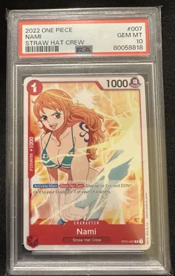 ONE PIECE SUPER PRE RELEASE And OG ST01-007 NAMI PSA 10 GEM MINT - Image 2