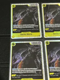 Gecko Moria OP14-104 SR PLAYSET (4) The Azure Seas Seven One Piece CCG ENG NM - Image 2