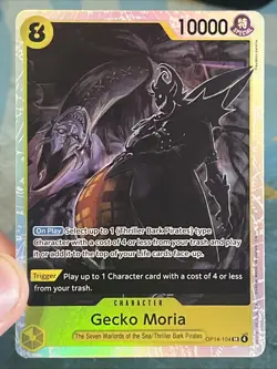Gecko Moria OP14-104 (English) - One Piece CCG - Azure Sea's Seven NM/LP+ - Image 1