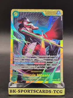 One Piece Azure Sea's Seven : Dracule Mihawk OP14-119 SEC Secret Rare English - Image 1