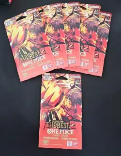 One Piece TCG PRB-02 The Best Vol. 2 Sleeved Booster Pack LOT OF 6 English New - Image 1