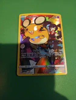 Pokemon TCG Dedenne Brilliant Stars Full Art Ultra Rare Holo Card TG07/TG30 - Image 1