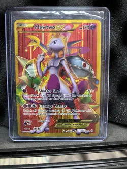 Mewtwo EX 164/162 Pokemon XY Breakthrough Secret Rare Full Art TCG Card LP - Image 1