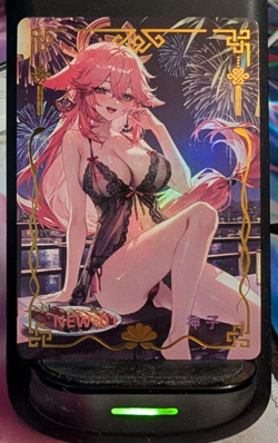 Yae Miko Genshin Impact NEW-01 Goddess Story No Doubt Getting Wet Card Waifu - Image 1