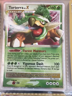 Pokemon TCG Torterra LV.X Holo Rare Card DP09 Diamond & Pearl - Image 1