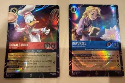 Disney Lorcana Magical Places Rapunzel Donald Duck EPCOT Promo Cards - Image 1