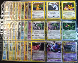 Lot of 90 ALL HOLO Vintage Pokemon Card Binder Collection - Image 1