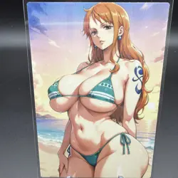 Nami One Piece Anime Waifu Card Doujin ACG Goddess Holo - Image 1