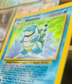 Blastoise 002/102 Base Set Holo Pokemon Card - Unlimited - Excellent Condition - Image 3